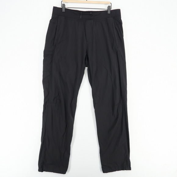 Lululemon Studio Pants Womens 34x33* Black Drawstring Yoga Dance Stretch Pockets - Picture 1 of 12